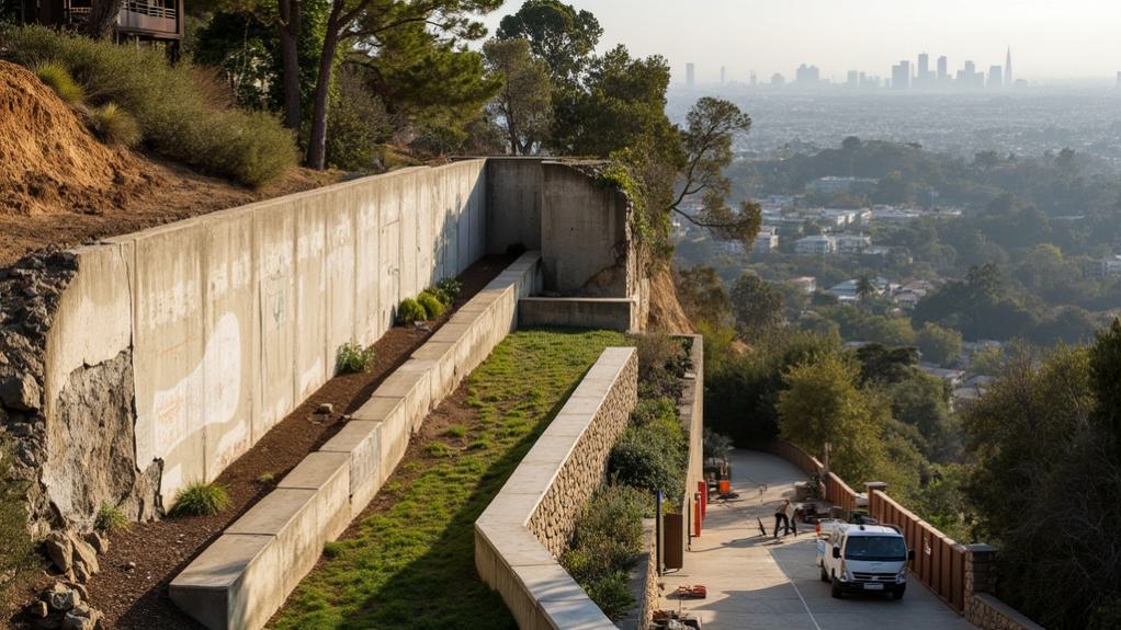 Expert Retaining Wall Repair Services in Hollywood, CA